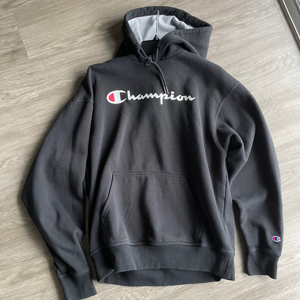 Black Champion Athletic-wear Hoodie